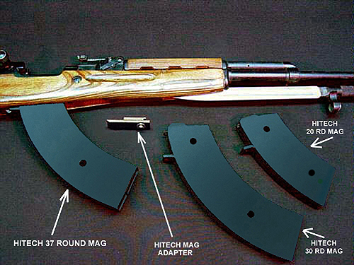 HITECH FLAT SIDE MAGS FOR SKS RIFLES